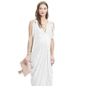 Hatch Isabel Dress in blue/ivory batik print